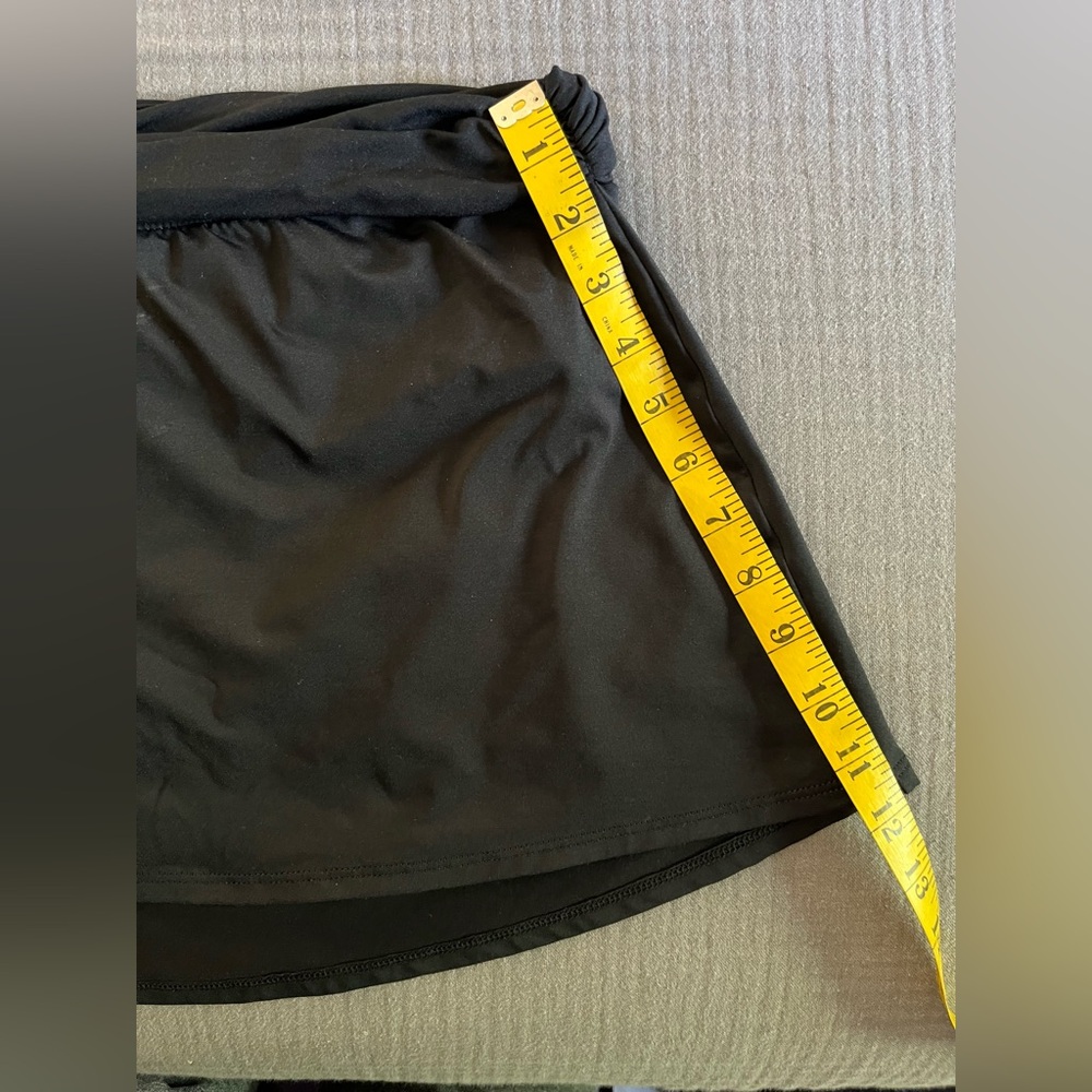La Blanca black ruched waist swim skirt 16W - Picture 8 of 8